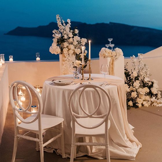 luxury wedding in santorini